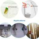 Topvico Water Leak Detector, 120dB Loud Siren, Powered by 9V Battery (not Include), Sensor Alarm for RV Kitchen Basement Water Heater, 5 Pack