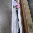 EaseLife 34 x 84 inch White Barn Door with 6FT Sliding Door Hardware Kit Included & Handle,Solid Wood Covered with Waterproof PVC Surface,DIY Assemblely,Easy Install,H-Frame,Fit 30-32in Wide Opening