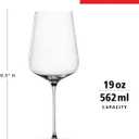 Spiegelau Definition Crystal Universal Wine Glasses for Red and White Wines, Durable Drinking Glasses for Housewarming, Birthday Party, Wedding Gifts, Home Bar, Elegant Glassware, 19 oz, Set of 4