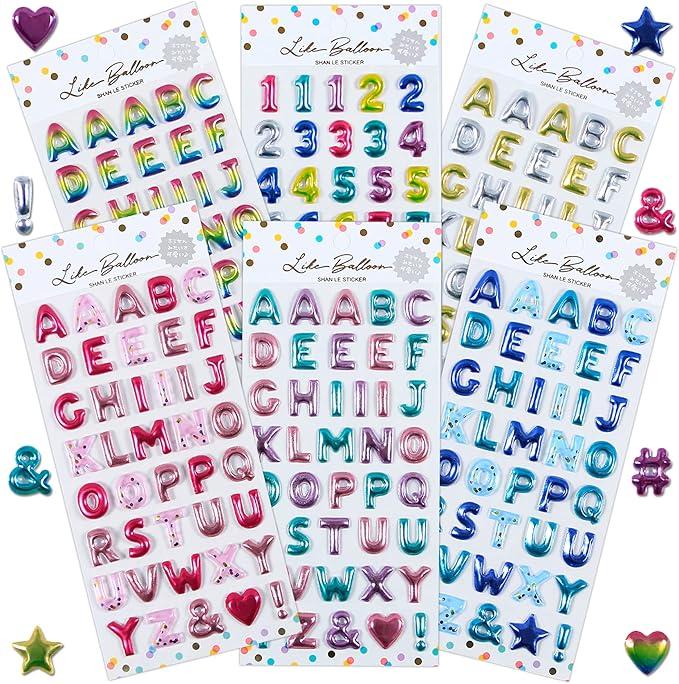 6 Pack Of Puffy Stickers