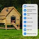 1080P HD Camera Solar Automatic Chicken Coop Door, 5000 mAh Large Battery, Support WiFi, APP Remote Viewing and Control, Timer, Alarm Driver Function, Easy to Install and Use