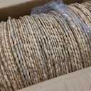 FoldTier 60 Pcs Round Placemats Bulk Plate Chargers Set 11.8 Inch Woven Placemat Rustic Braided Straw Rattan Charger Natural Water Hyacinth Place Mat for Wedding Party Table Single Tableware Use