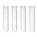Eowpower 50 Pieces 10 ml Plastic Sample Vial Bottle Tubes for Storage Container Liquid