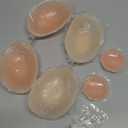 Ovlospa Sticky Push Up Bra for Women,Adhesive Invisible Silicone Lift Bra with Reusable Nipple Covers for Backless Dress, Size B cup