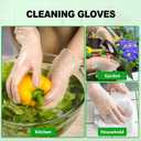 Disposable Vinyl Gloves, Food Safe, Latex-Free Powder-Free Clear Plastic Gloves for Cooking, House Clean, Food Prep (Medium)