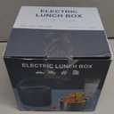 Electric Lunch Box Food Heater, 1.2L/41oz Heated Lunch Boxes for Adults, 12V/24V/110V Portable Food Warmer for Car/Truck/Office With Fork Spoon and Insulated Carry BagBlue