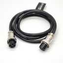 GX16 Double Female Electrical Plug Female to Female Circular Aviation Connector with Cable 1M (4 Pin)