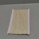 FINGERINSPIRE 27.3 Yards Polyester Woven Braid Trim 1/4 inch Beige Gimp Braid Trim Decorative Gimp Trim French Gimp Basic Sewing Polyester for Costume DIY Crafts Sewing Curtain Slipcover Decoration