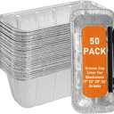 50-Pack Blackstone Griddle Accessories 5017 Grease Cup Liners, Aluminum Foil Drip Pan Grease Catcher Cup Liner for Blackstone 17, 22, 28, 36 Inch Griddle, Disposable Grill Grease Tray