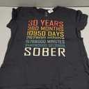 30 Year Sobriety Anniversary Vintage 30 Years Sober T-Shirt M