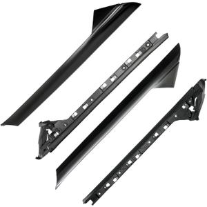 A-Pillar Trim Molding Windshield Set, Compatible with 2011-2019 Ford Explorer, Left & Right, Outer & Inner, 926450 926451, Window Trim Moulding BB5Z7803145AA BB5Z7803144AA BB5Z7803137AA BB5Z7803136AA