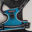 BARKBAY No Pull Dog Harness Front Clip Heavy Duty Reflective Easy Control Handle for Large Dog Walking(Blue,XL)