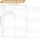 25 Sheets Coin Pocket Pages - 6 Pocket Standard 9-Hole 150 Pockets Inserts Collecting Sleeves for Coins [99mm X 93mm Each Pocket] CS0312506