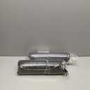 Outdoor Non Slip Chair Pad, Bistro U-Shaped Dining Metal Chairs Seat Cushions with Ties, 14x14 inch, Set of 2, (Black)