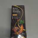 Black Hair Dye Shampoo 3 in 1, Hair Color Shampoo for Cover Grey Hair, Natural with Herbal Ingredient for Men and Women (Black)