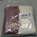 Christmas Stockings, 18 Inch Large Personalized Family Christmas Stockings with Name Tags, Classic Cable Knitted, Green Burgundy Ivory White, 6 Pcs