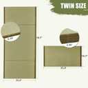 HAGiHARA Japanese Tatami Mat,Rush Grass Portable Folding Mat,Futon Mattress Traditional Floor for Meditation,Yoga,Sleeping or Summer Use,35.4"x78.7"x0.8", Twin