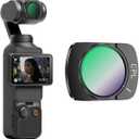 T Tersely Magnetic CPL Filter for DJI Pocket 3 - Ultra-Thin Polarizing Lens with Anti-Fingerprint Coating, Scratch-Resistant Aluminum Frame, Perfect for Vlogging & Travel Photography