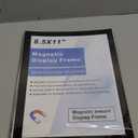 8.5"x 11"Magnetic Sign Holder, Double Sided Window Self-adhesive Frame, Transparent PVC and Strong Magnetic Display Frame for Home/Office/Poster/Certificate/Artwork Display(Black,10Pack)