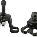 Universal Front Wheel Bearing Puller and Rear Axle Puller 2 Pack Flange Type Remover Tool Set with Forcing Bolt and Socket, Black