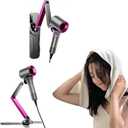 Hands Free Hair Dryer Holder, 2 in 1 Wall Mount Hair Dryer Stand Pet Grooming Table Hair Dryer Holder, Adjustable Hair Dryer Holder Stand - Hands Free Blow Drying with Fully Positionable Arm