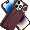 for iPhone 14 Pro Case Wallet with Card Holder Ring Stand Shockproof Phone Cover Slim with Credit Card Slots for Women Men-Red