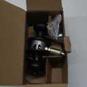 SCHLAGE F40 PLY 622 Plymouth Door Knob, Bed & Bath Privacy Lock, Matte Black (Pack of 4)