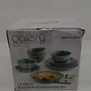 9 Piece Dinnerware Plates Green 4 Bowls, 2 Small Plates, 3 Large Plates
