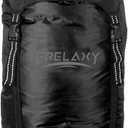 Frelaxy Compression Sack, 40% More Storage! 11L/18L/30L/45L/52L Compression Stuff Sack, Water-Resistant & Ultralight Sleeping Bag Stuff Sack - Space Saving Gear for Camping, Hiking (Medium, Black)