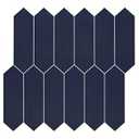 SUNWINGS Backsplash Tile for Kitchen Peel and Stick, Stone Composite Self Adhesive Tiles Long Hexagon Mosaic Wall Tile for Kitchen, 12 Inch x 11.22 Inch 10 Sheets Navy Blue