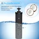 NSF/ANSI 42 Certified Black Purification Elements, for BB9-2 Water Filters Replacement, Compatible with Berkey Gravity Filtration System, Replacement for Berkey Black Filter, Pack of 2