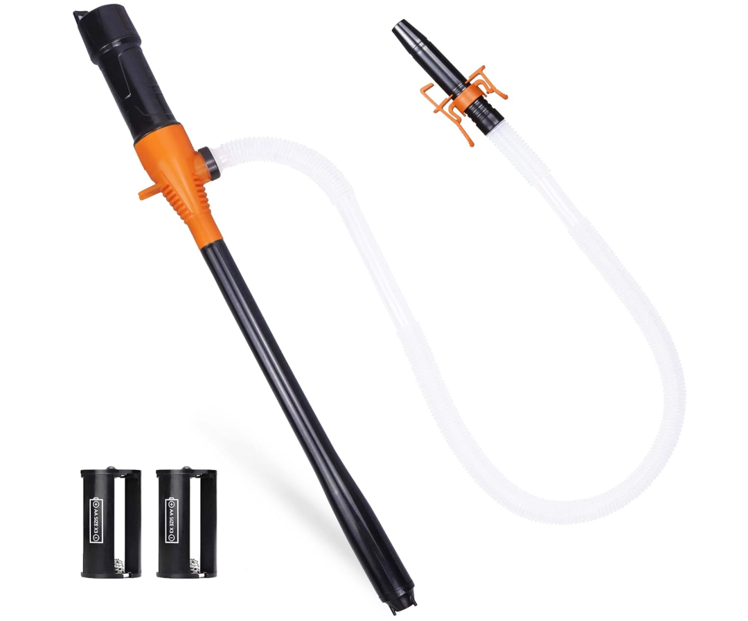 SOLALI Portable Battery Powered Gas/Liquid Transfer Pump, Battery Operated Fuel/Water Transfer Pump Up to 2.2 Gallons per Min, Electric Siphon Pump for Gas Fuel Water