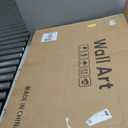 Framed Abstract 3D Textured Wall Art for Living Room, 3 Piece Modern Neutral Artwork for Walls, Brown White Geometric Sandstone Textured Painting for Bedroom, Home Office Decor-Total Size 30x60 Inch