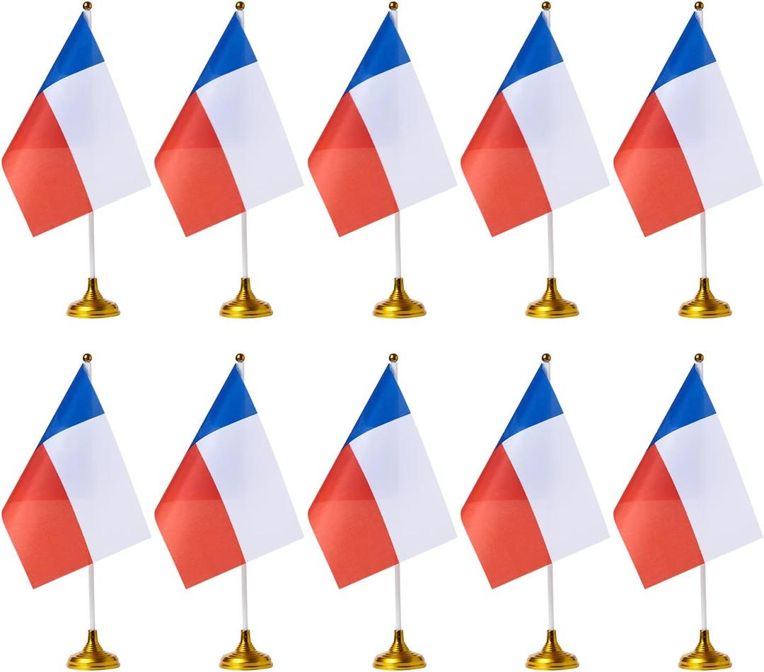 WXTWK 12 Pack American USA Texas Desk Flag Small Mini US Texas State Table Flags With Stand Base Festival Events Celebration Decorations