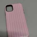 Compatible with iPhone 11 Case, Cute Fashion Aesthetic Striped Pattern Cover for Women, Shockproof Soft TPU and Hard PC Protective Phone Case for iPhone 11 6.1"- Pink