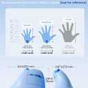 seenda Ergonomic Mouse Wireless, MOU-302 Bluetooth Vertical Mouse Rechargeable, Volume Knob, Silent Mice & 1000/1600/2400 DPI, 3 Multi-Device Connection for Windows/PC/Laptop/Mac/MacBook, Blue