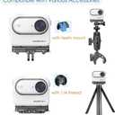 Fotoleey Magnetic Quick Release Mount for Insta360 Go 3S, Go3 with Screen Protector and Lens Protector