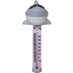 GAME 2700 Shark Spa and Pool Thermometer, Shatter-Resistant Casing Tether Included, Fahrenheit and Celsius, 9-in height x 3-1/2-in diameter