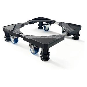 Adjustable Mini Fridge Stand with 4 Heavy-Duty Legs & 4 Locking Swivel Wheels - 16-27 Inch Universal Base for Refrigerators, Washing Machines & Dryers