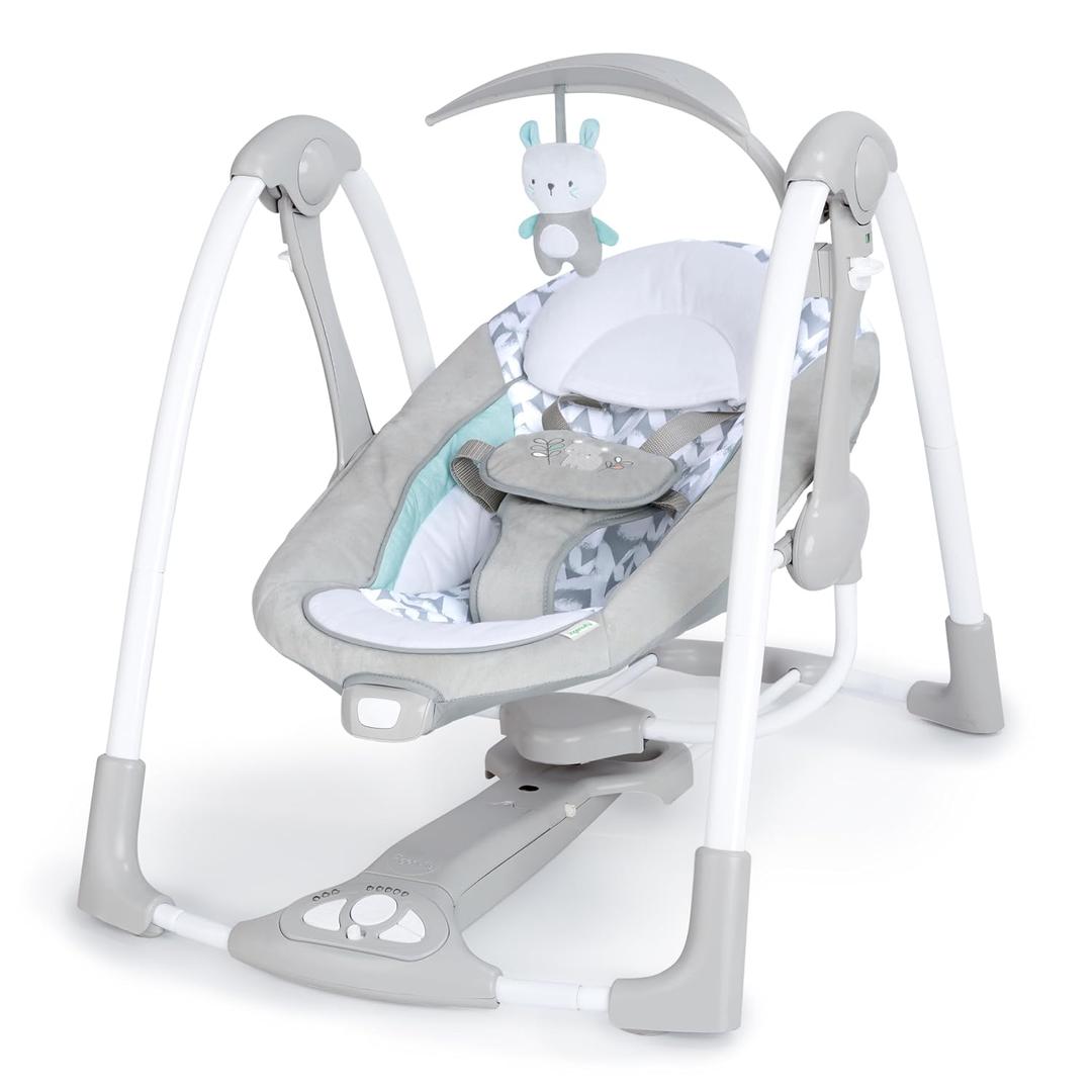 Ingenuity ConvertMe 2-in-1 Portable Electric Baby Swing for Infant