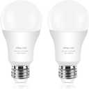 3 Way Light Bulbs 50 100 150 Daylight White 5000K, 5/10/15W Energy Saving 500 1000 1500 Lumens, E26 Base LED Bulbs Perfect for Reading, 2 Pack