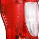 Boine Left Driver Side Tail Light Compatible With 2020 2021 2022 Ford F250 F350 F-250 F-350 Halogen Rear Light Brake Lamps - w/o Blind Spot & LED (Left Driver Side)