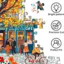 Puzzles for Adults 1000 Pieces, Romantic Street Scene Jigsaw Puzzle with 1:1 HD Poster, Perfect Interlocking No Dust, Stress Relief Ideal Gift for Family Games