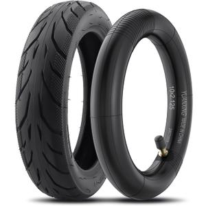 SYACHI 10x2.125 Tire with Inner Tube, Heavy Duty Replacement for Electric Scooter 10 inch Tires, Enhanced Grip and Reinforced Construction for Segway Ninebot F20, F25, F30, F40, F Series.