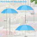 VZZNN 6 Pack Plant Umbrellas for Outdoor Plants, Garden Umbrella Shade for Potted Plants and Garden Beds, Sun Shade Cover to Defend Plants From Blazing Sun