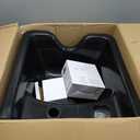Shampoo Bowl for Salons, Black ABS Plastic Shampoo Sink for Home, Easy to Clean and Install Salon Shampoo Bowls for Hair Stylist