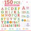 150 Pcs Glitter Bulletin Board Letter 12 in Letters Cutouts Extra Large