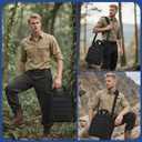 ZHIERNA Tactical Messenger Bag, Tactical Briefcase Laptop Bag Heavy Duty MOLLE Shoulder Pack Handbag for Men(Patch Included)