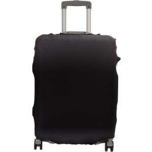 Travel Luggage Cover Baggage Suitcase Cover Protector Skins Stretchable,Washable&Anti-Scratch,Fits 18-32 Inch (Black, L(26-28 inch))