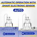 Acquaer 1/4 HP Automatic Swimming Pool Cover Pump, 2250 GPH Submersible Sump Pump with 3/4 Check Valve Adapter & 25ft Power Cord, Water Removal for Pool, Hot Tubs, Rooftops, Water Beds and more